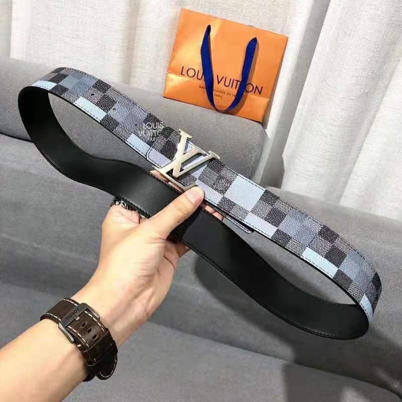 Louis Vuitton Damier Graphite Canvas Reversible Buckle Belt Size 85/34 -  Yoogi's Closet