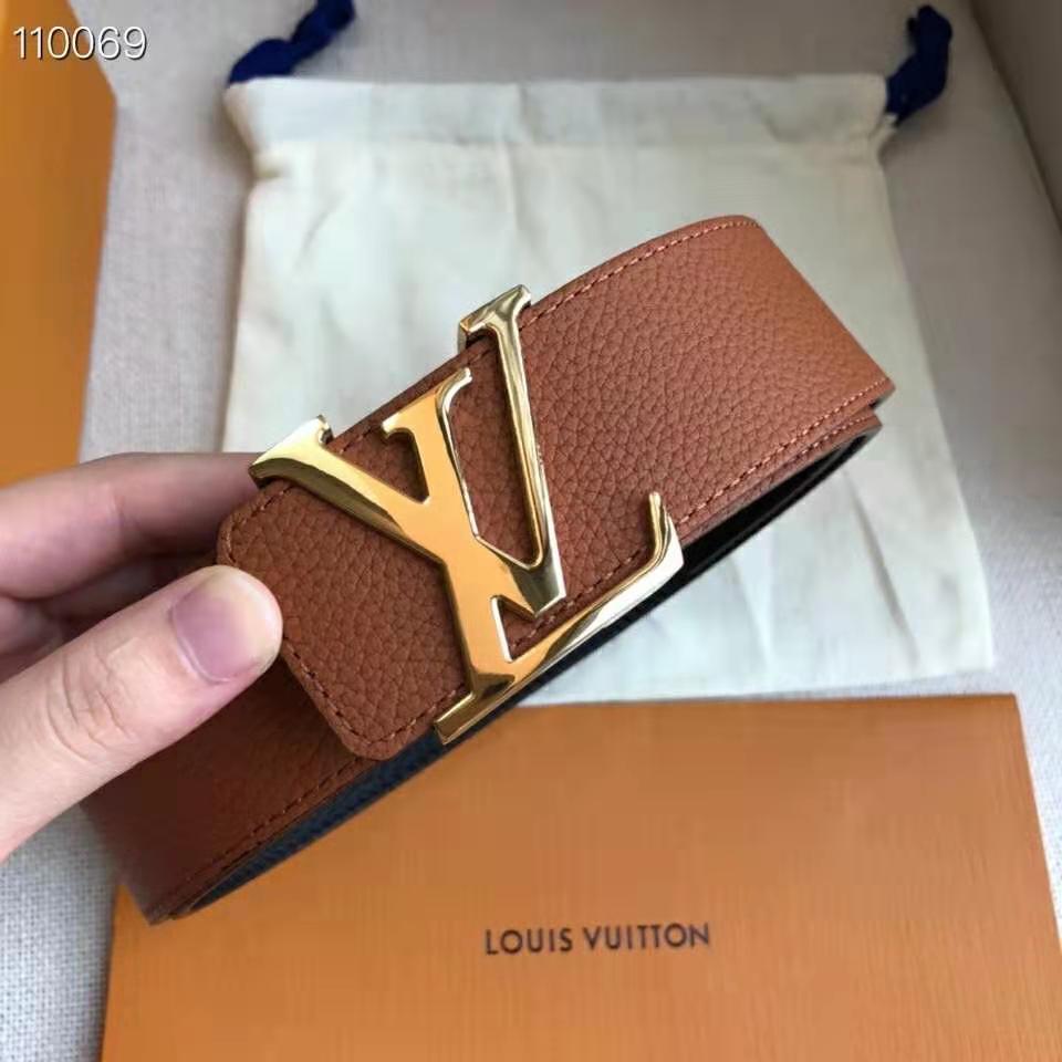 Louis Vuitton Black Taurillion Leather LV Initiales Reversible