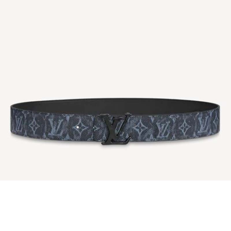 Louis Vuitton LV Shape Reversible Belt Monogram 40MM Prism/Black in  PVC/Calf Leather with Matte BlackLouis Vuitton LV Shape Reversible Belt  Monogram 40MM Prism/Black in PVC/Calf Leather with Matte Black - OFour
