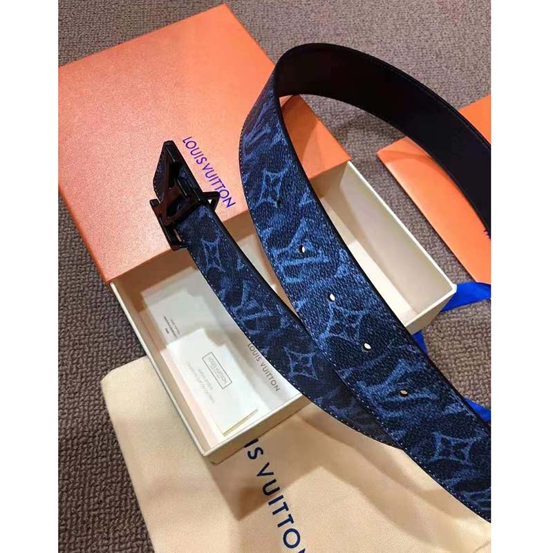 Shop Louis Vuitton 2023-24FW Monogram Unisex Street Style Collaboration  Plain Leather (reversibile belt, Ceinture LV Aqua 40 mm, M0726U M0726S  M0726T) by Mikrie