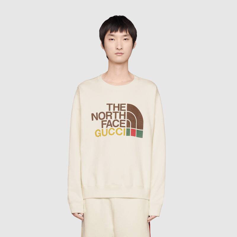 THE NORTH FACE GUCCI ecru cotton sweatshirt – Loop Generation