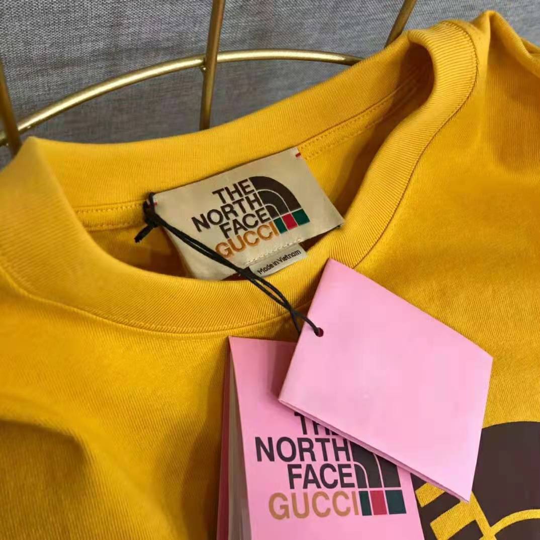 Gucci x The North Face Sweatshirt Yellow/Blue Men's - FW21 - US