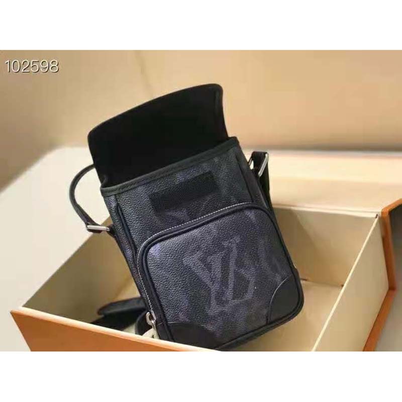 Pastel Nano e Messenger, Used & Preloved Louis Vuitton Crossbody Bag, LXR USA, Black