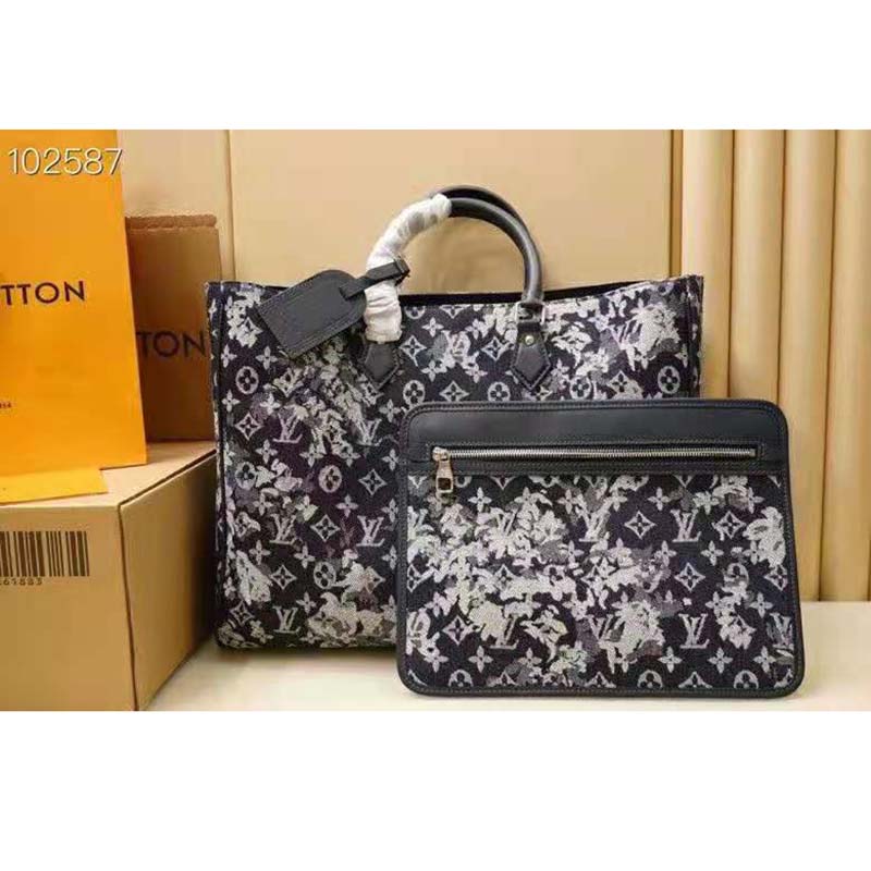 LV Monogram Tapestry Grand Sac, Luxury, Bags & Wallets on Carousell