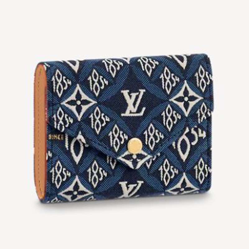 Louis Vuitton Lv Unisex Since 1854 Victorine Wallet Monogram Flowers Canvas Cowhide Leather Lulux