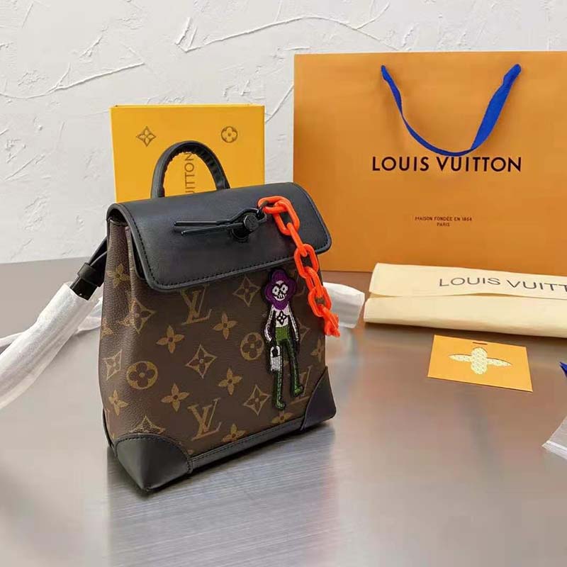 Louis Vuitton Steamer XS Black/White in Coated Canvas with Black-tone - US