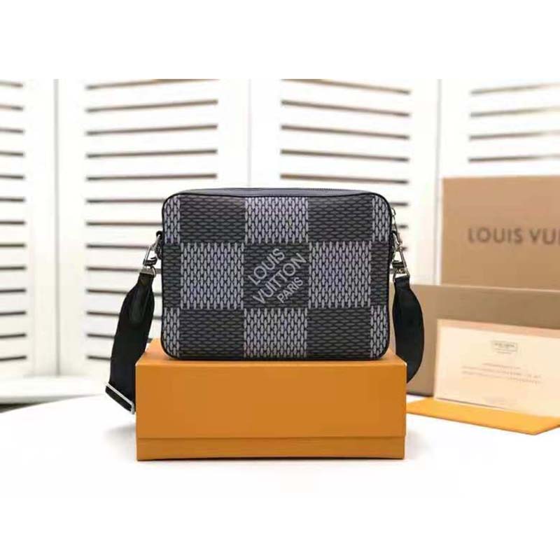 Louis Vuitton 3 IN 1 Modular Pouch Trio Damier Graffiti 3D Messenger Bag