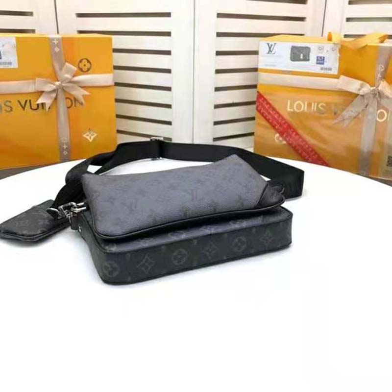 Louis Vuitton Trio Pouch Messenger Bag Monogram Canvas and Empreinte  Leather Black 225262111