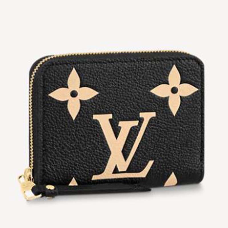 Louis Vuitton Black Monogram Empreinte Zippy Coin Purse QJA0FK1DKB218
