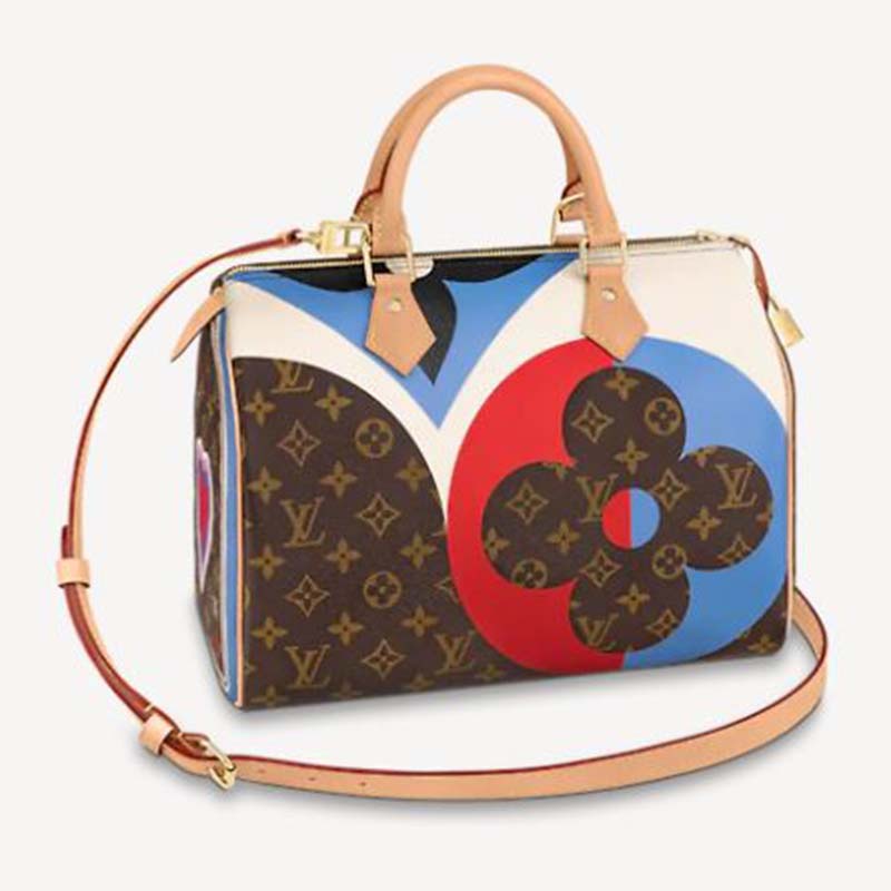 Shop Louis Vuitton SPEEDY 2022-23FW Flower Patterns Monogram Casual Style  Canvas 2WAY by えぷた