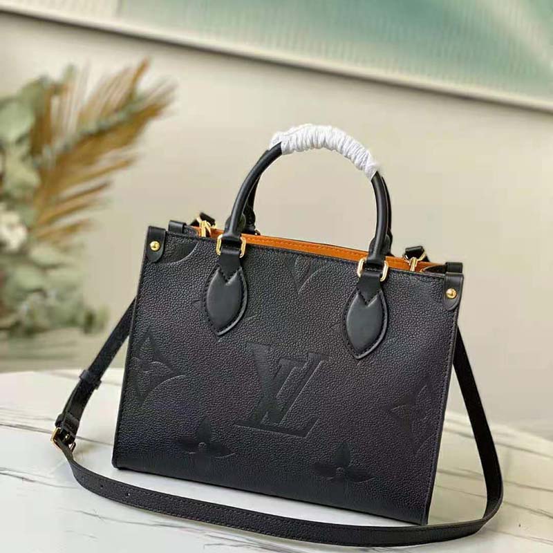 Louis Vuitton 2021-2023 On The Go PM Tote Bag - Black for Women