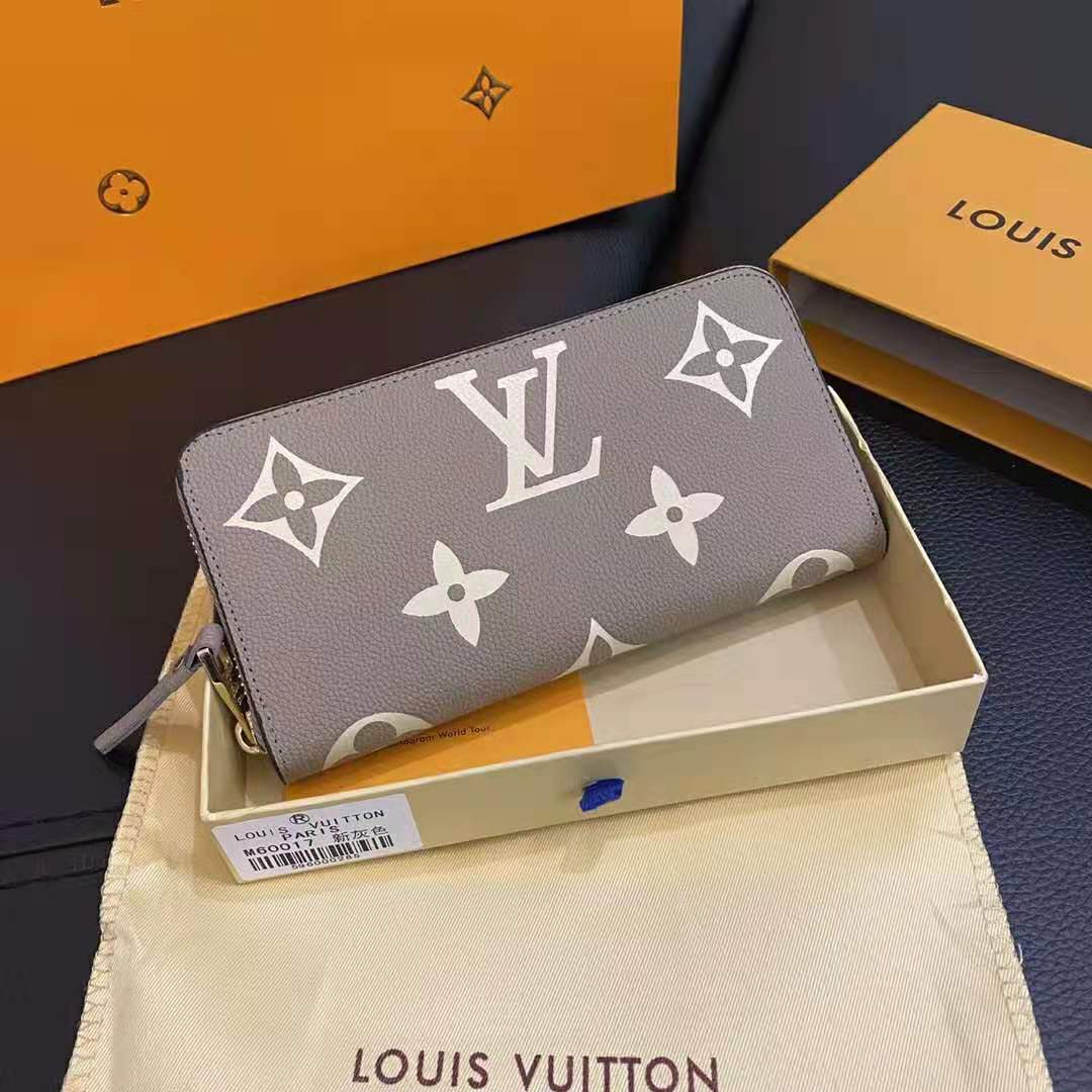 Louis Vuitton LV Unisex Clémence Wallet Black Monogram Empreinte Embossed  Supple Grained Cowhide - LULUX