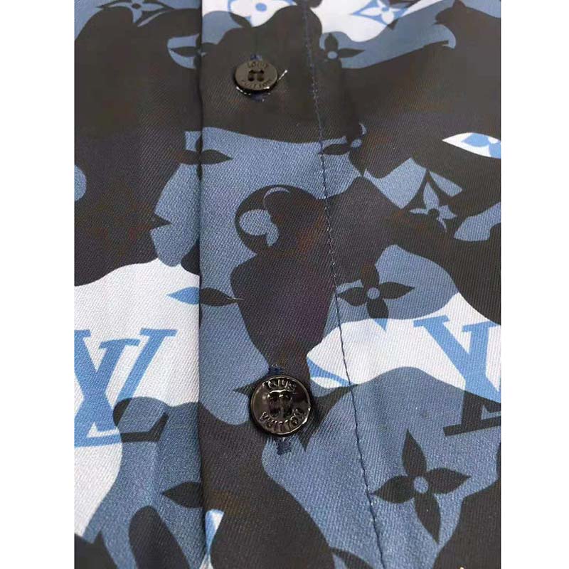 Silk shirt Louis Vuitton Blue size S International in Silk - 36376085