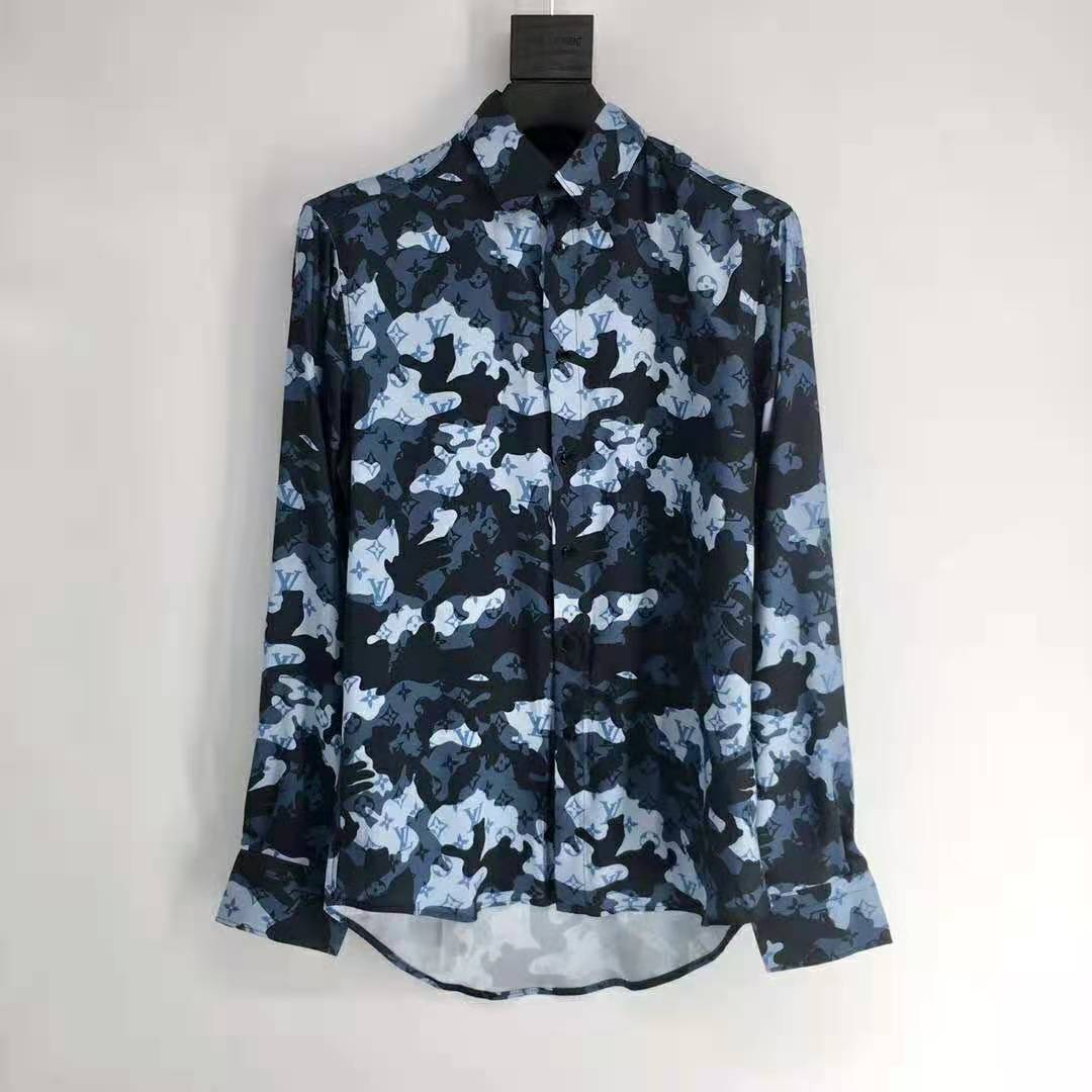 Silk shirt Louis Vuitton Blue size 40 FR in Silk - 28347898