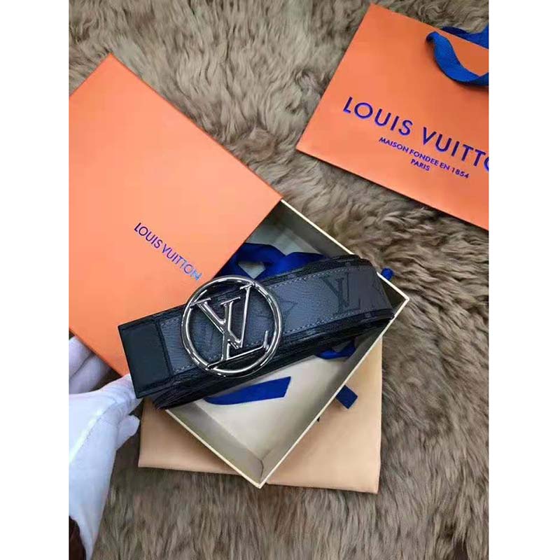 Louis Vuitton Shake Reversible LV Belt Monogram Eclipse Canvas