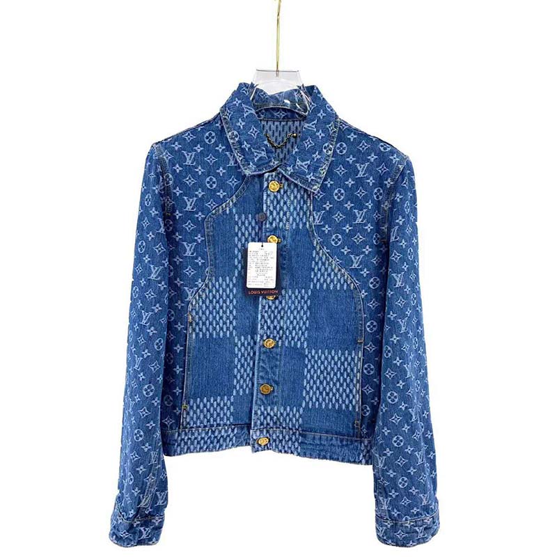 Jacket Louis Vuitton Blue size 34 FR in Cotton - 29336940