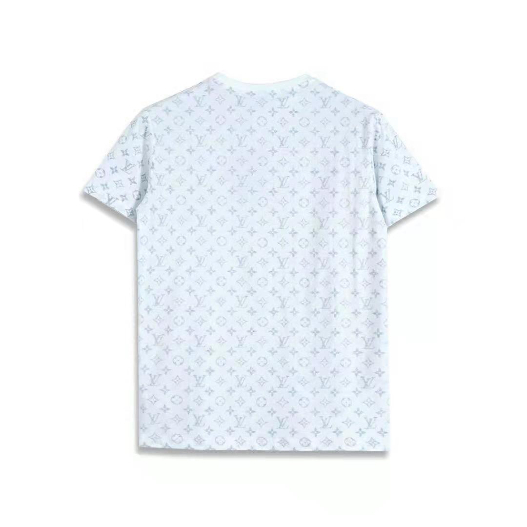 Louis Vuitton Men LV Escale Printed T-Shirt Monogram Cotton White