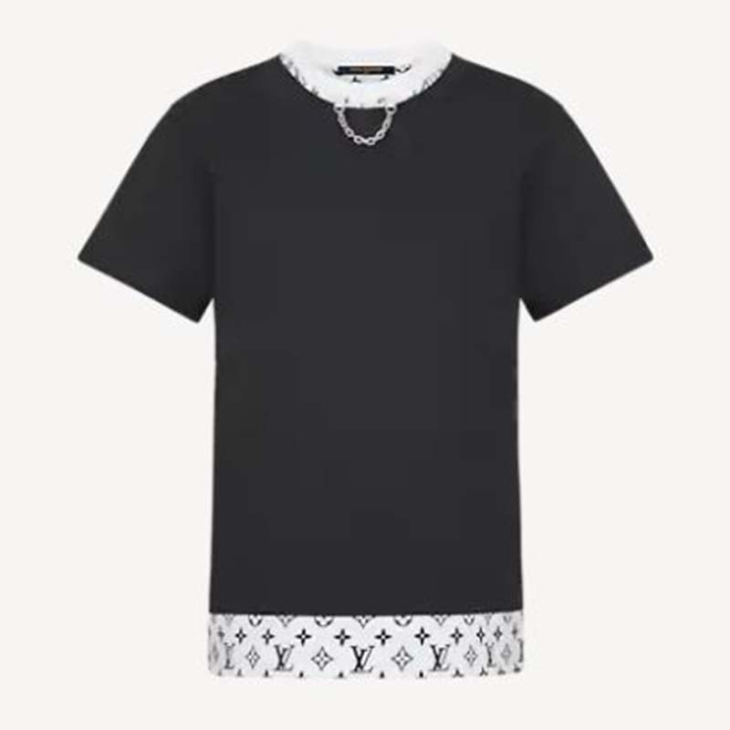 Louis Vuitton Black, Pattern Print 2022 LV Monogram Dress Shirt Us15.75, IT40 | M