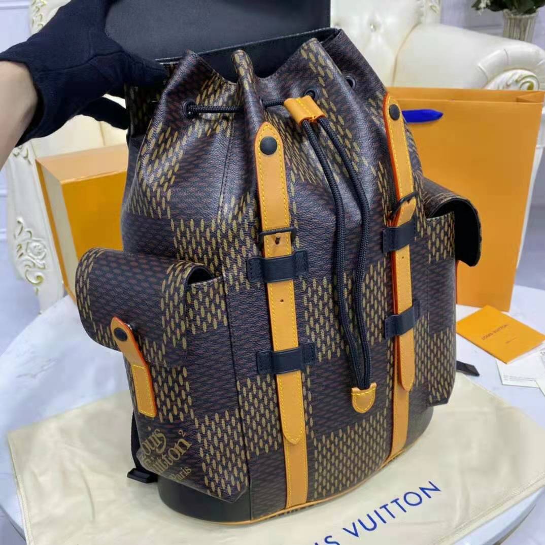 Louis Vuitton X Nigo Christopher Backpack Damier Ebene Giant PM Brown for  Men