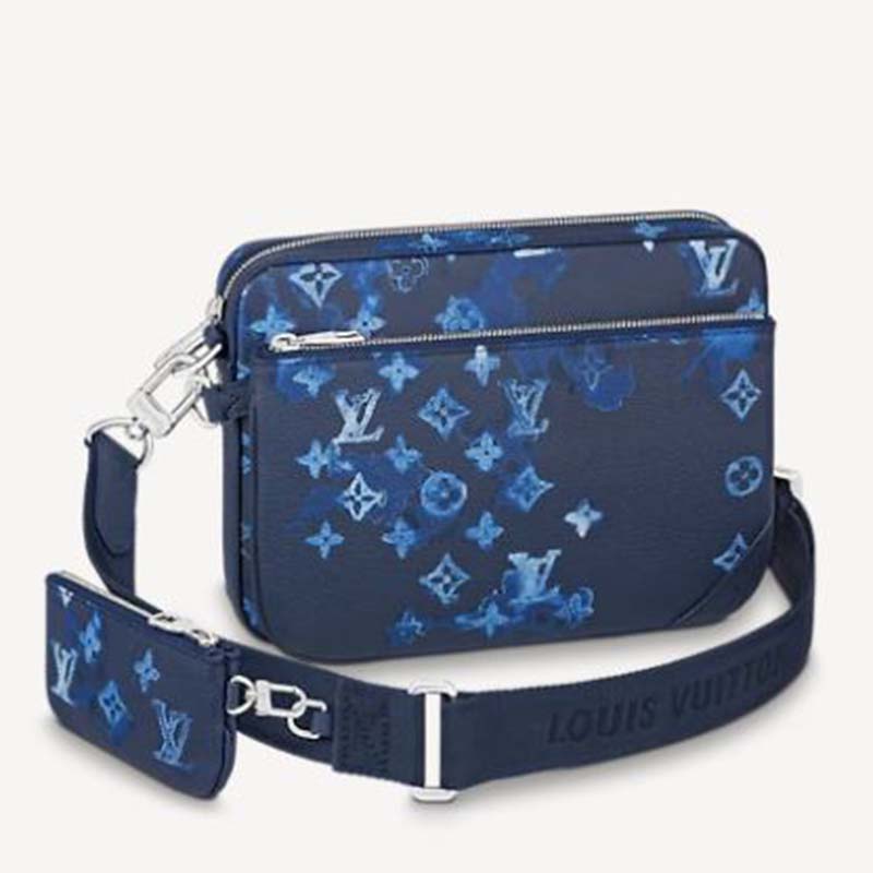 Louis Vuitton Monogram Taurillon Polochon w/ Coin Pouch - Blue Messenger  Bags, Bags - LOU796473