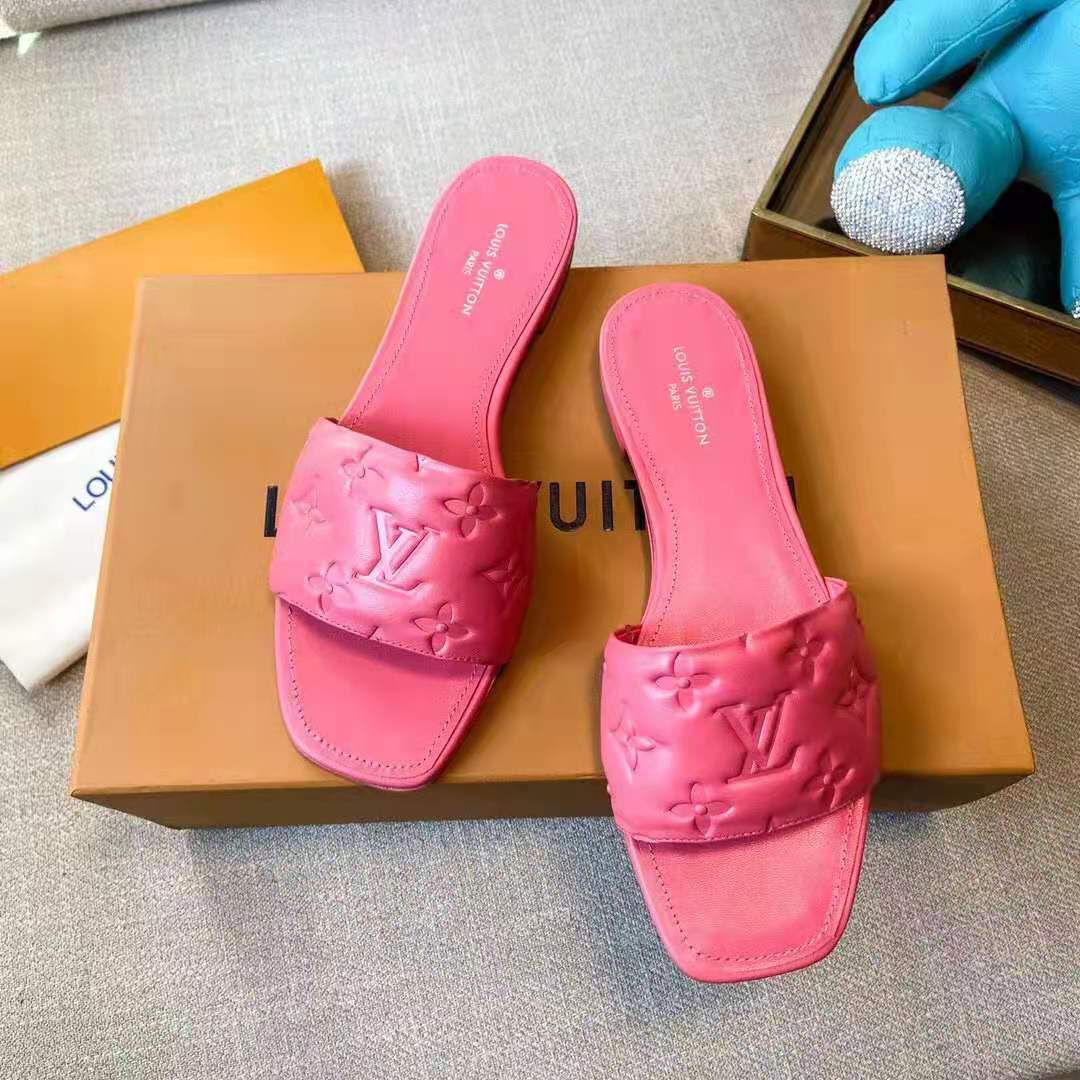 Louis Vuitton® LV Isola Flat Mule Pink. Size 39.5 in 2023