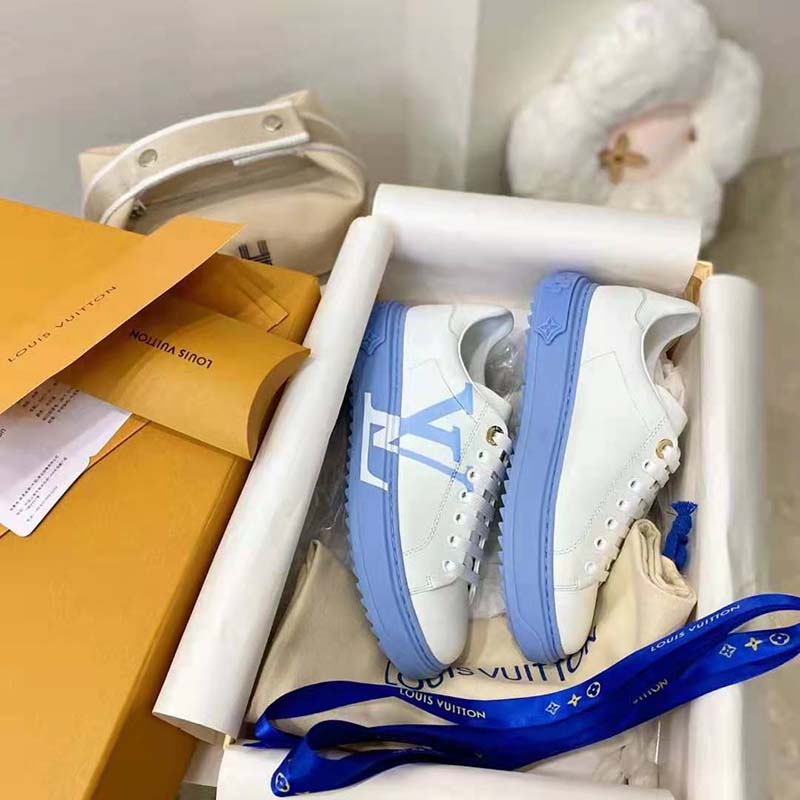 Louis Vuitton - Authenticated Time Out Trainer - Cloth Blue for Women, Very Good Condition