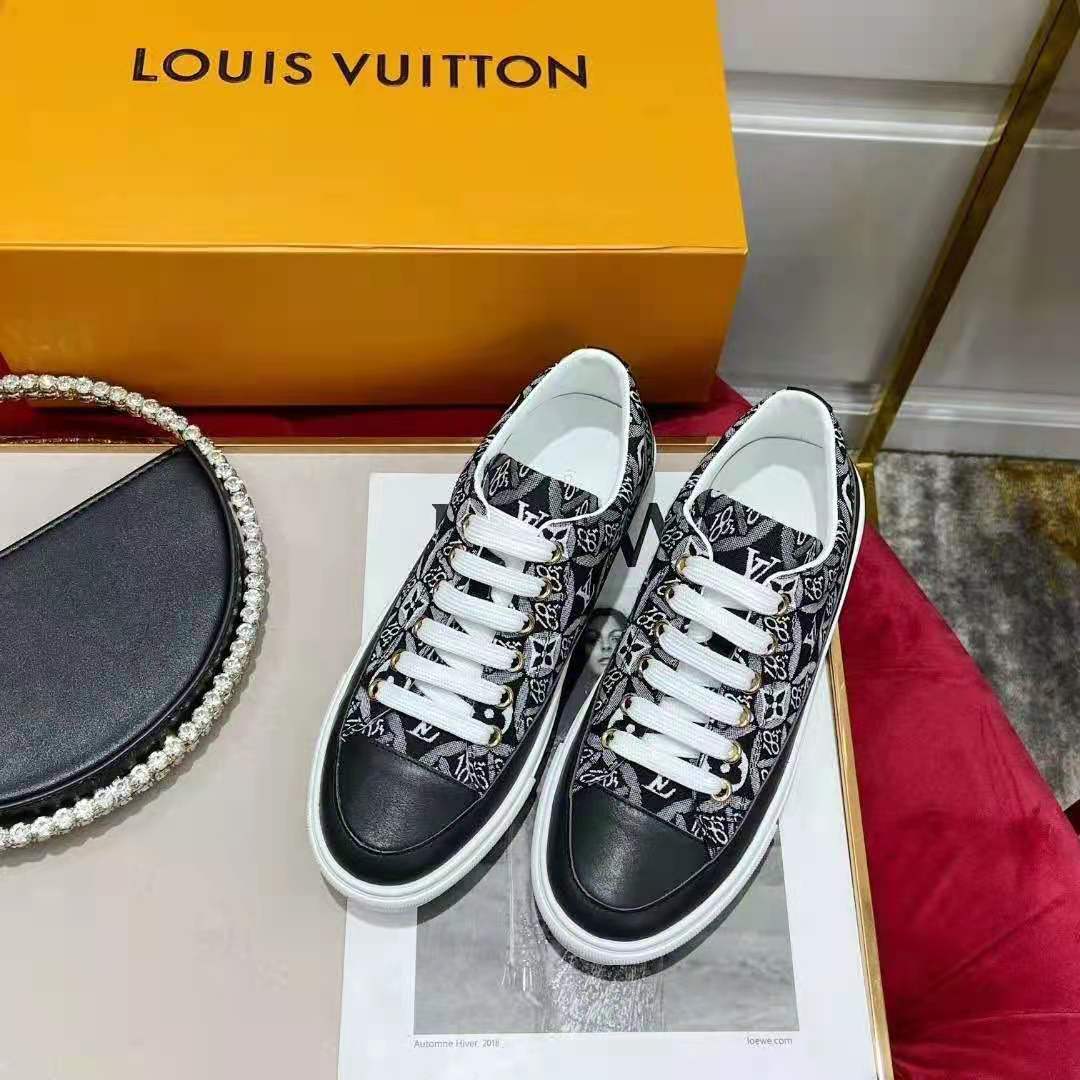 Louis Vuitton Since 1854 Stellar Leather Sneaker Grey
