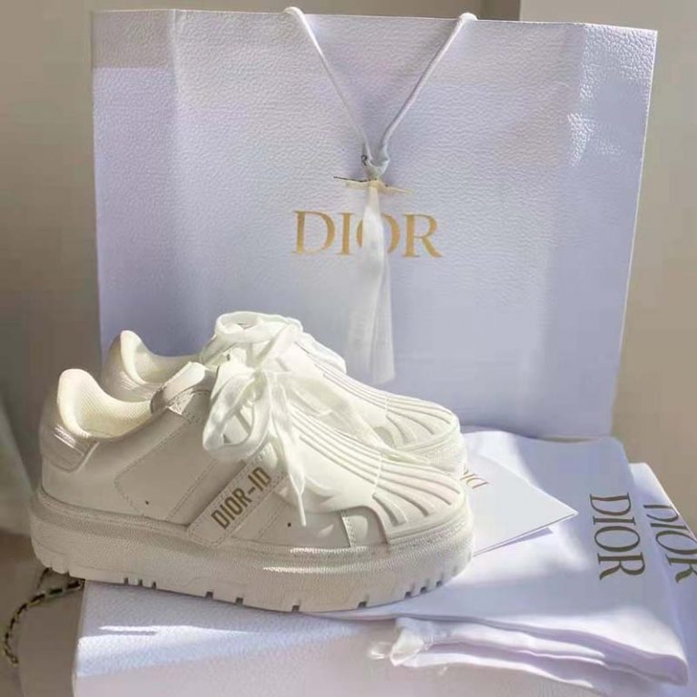 Dior Women DiorID Sneaker White Calfskin and Rubber LULUX