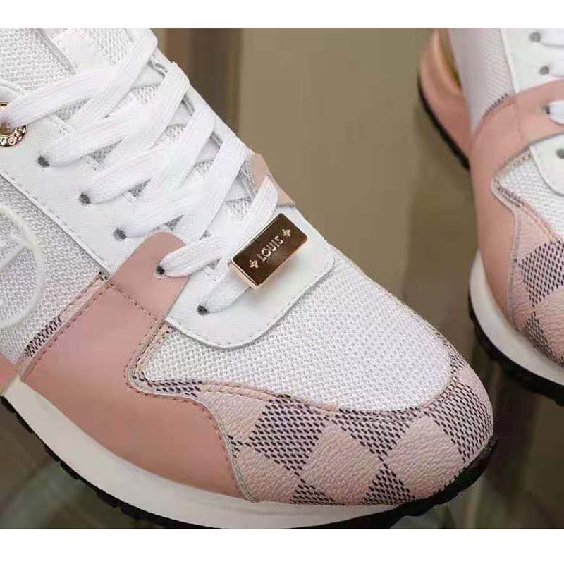 Louis Vuitton White/Denim Canvas And Mesh Run Away Sneakers Size