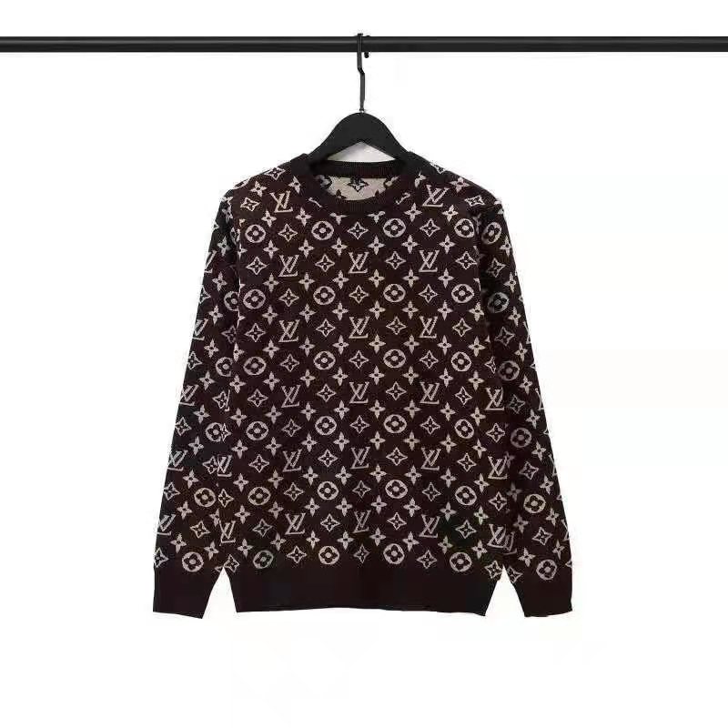 Louis Vuitton Monogram Monogram Jacquard Sweatshirt, Black, XL