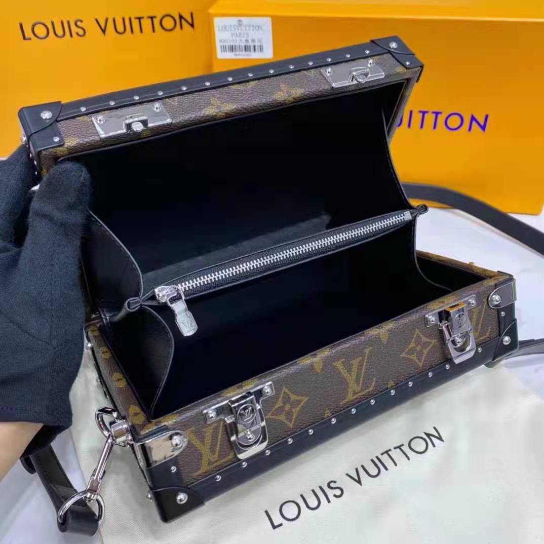 Louis Vuitton Clutch Box Monogram Brown/Black in Coated Canvas with  Palladium-tone - US
