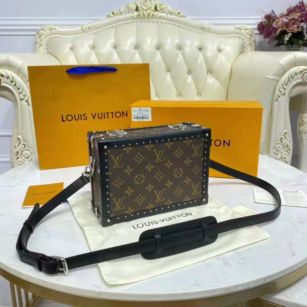 Louis Vuitton Unisex Sac Plat 24H Monogram Eclipse Coated Canvas Cowhide  Leather - LULUX