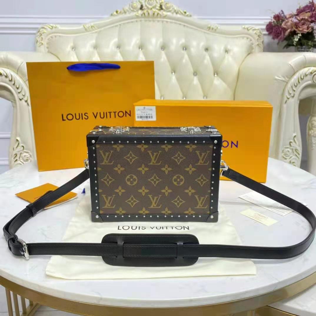 Louis Vuitton Wheel Box Monogram Brown in Coated Canvas with Black
