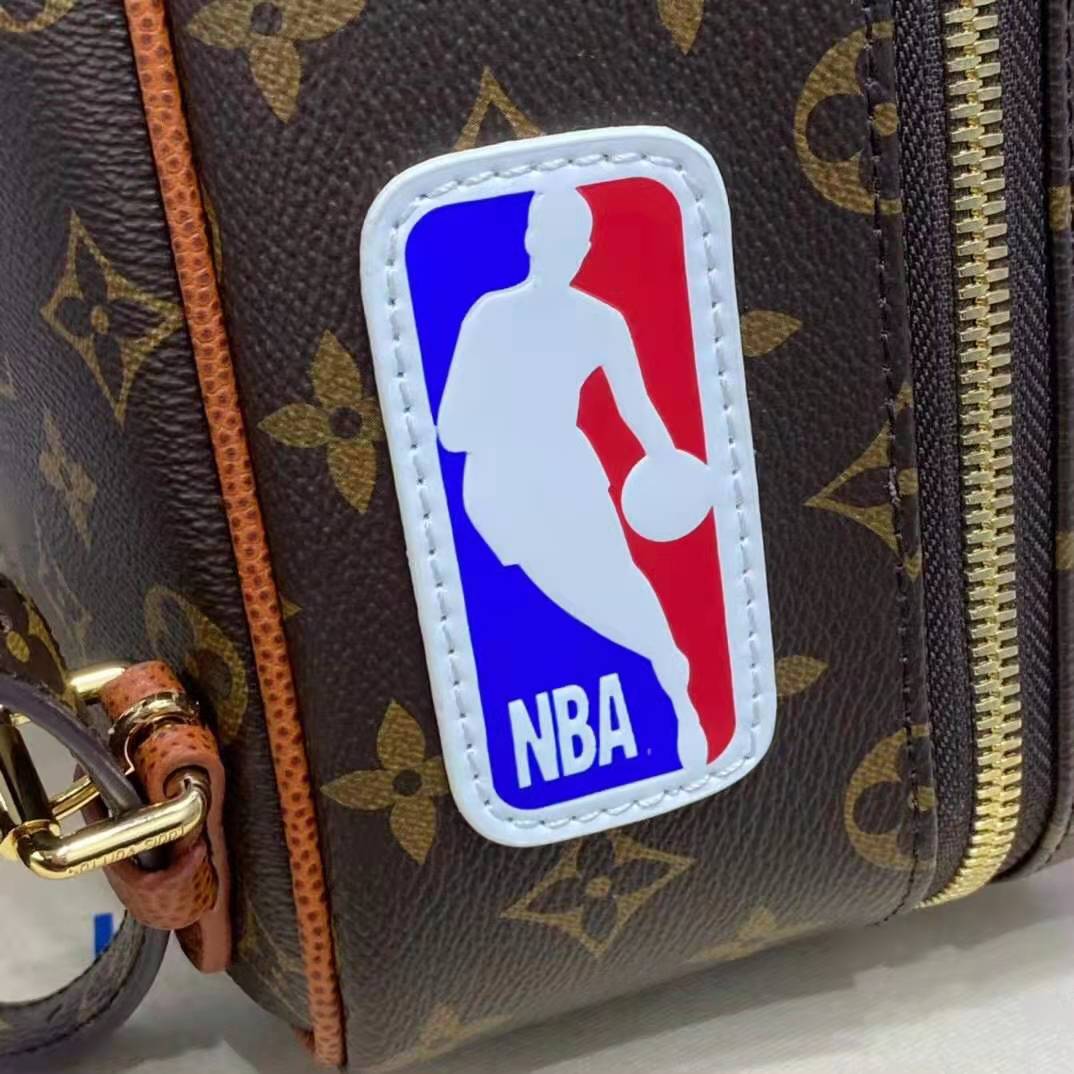 Louis Vuitton Ebene Monogram Coated Canvas NBA New Backpack Gold