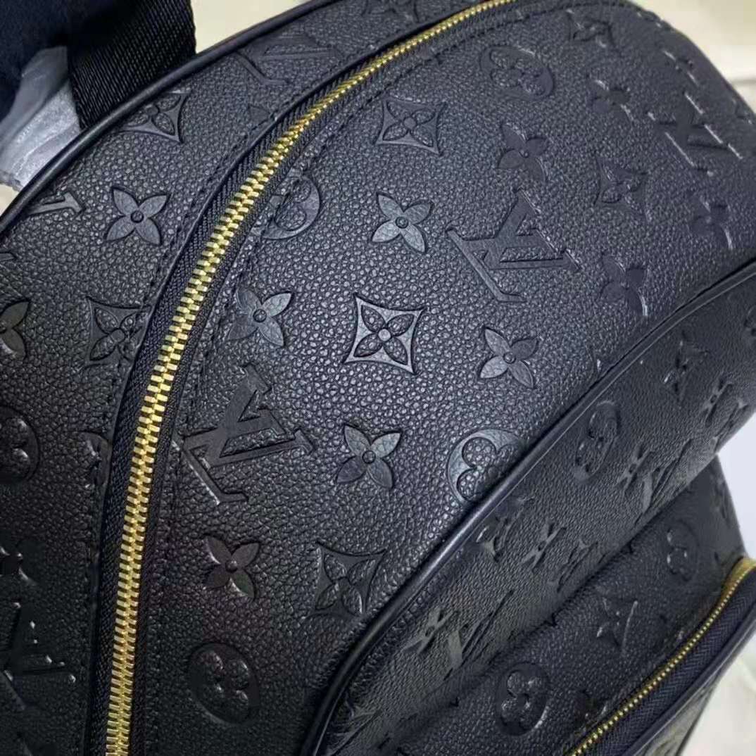 Louis Vuitton X NBA Basketball Backpack Ball Grain Leather Black #lvnb