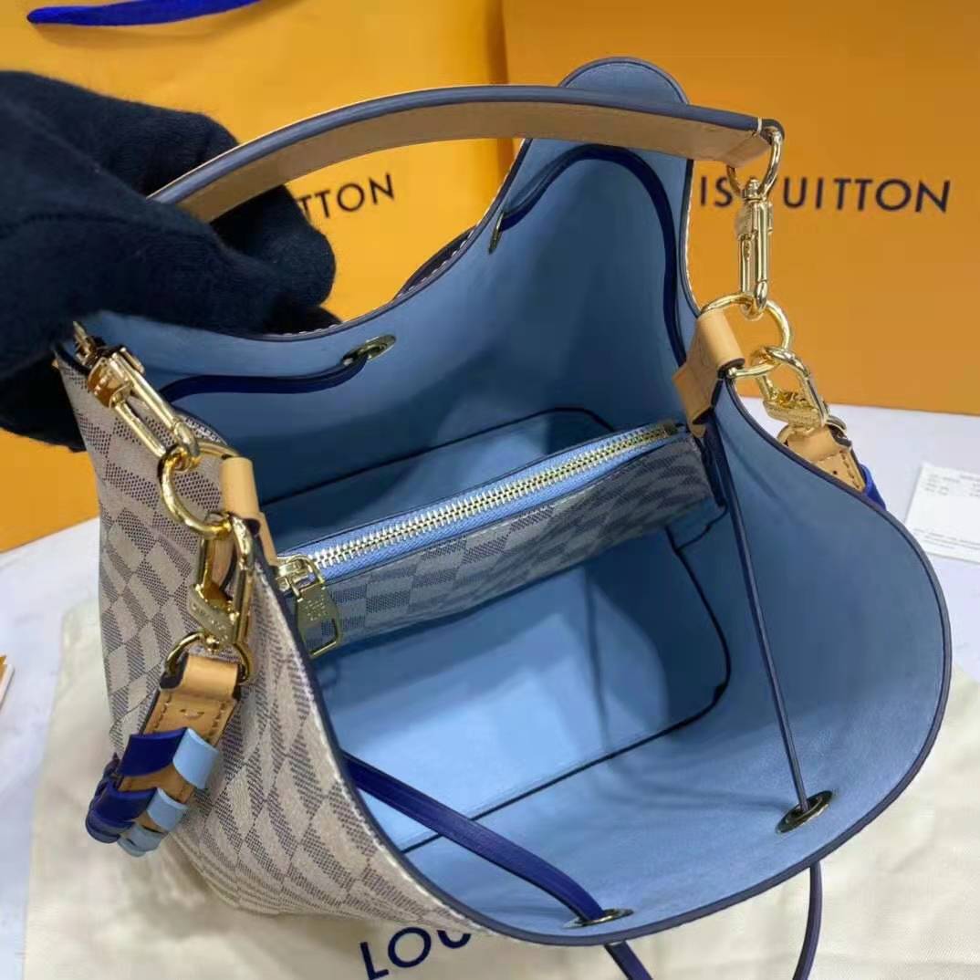 Louis Vuitton LV Women NéoNoé BB Bucket Bag Damier Azur Coated