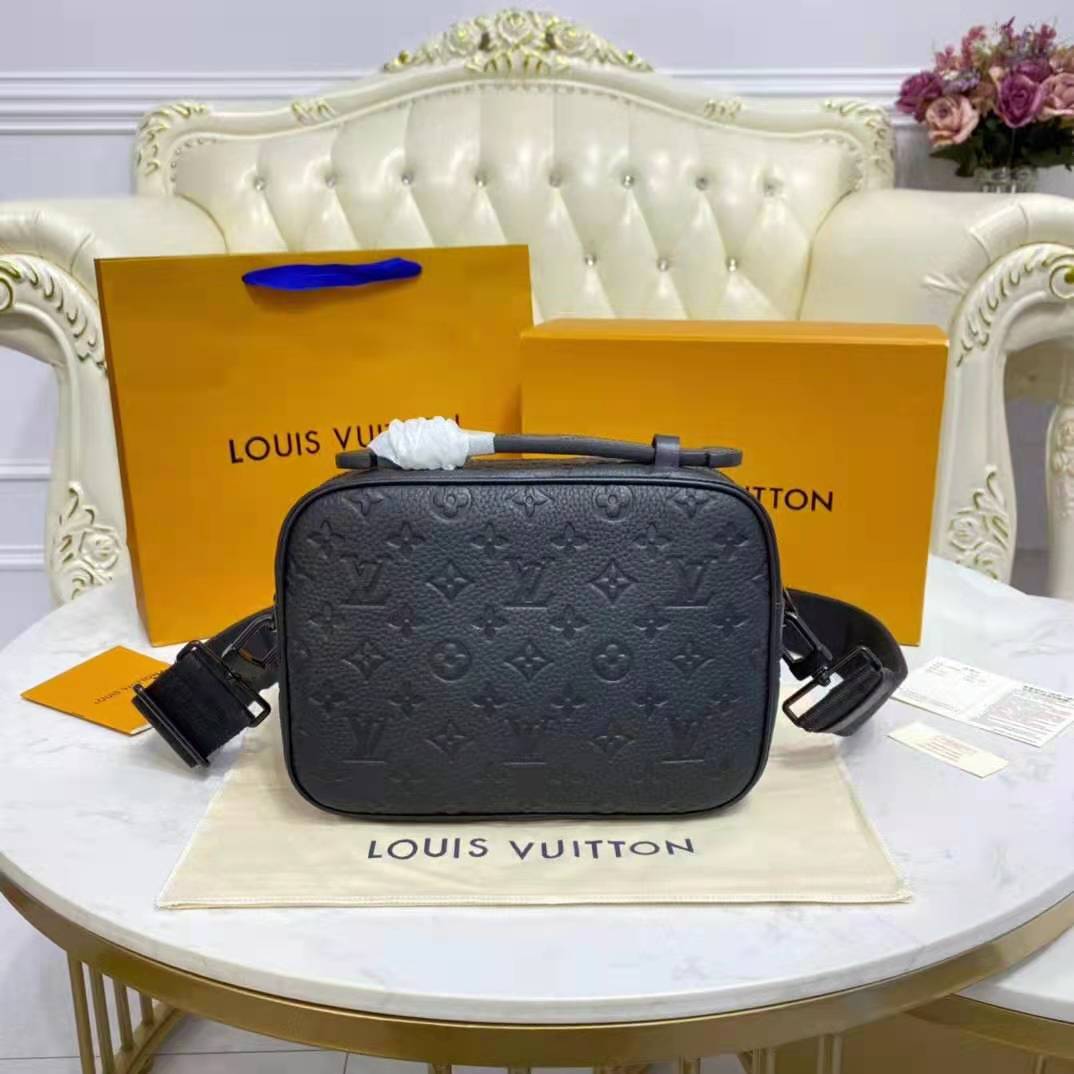 M58488 Louis Vuitton Monogram Embossed Taurillon Leather S Lock