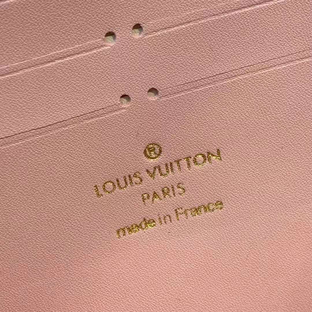 Louis Vuitton Magnolia Pink Grained Calf Portefeuille Croisette Active  (pre-owned), Handbags, Clothing & Accessories