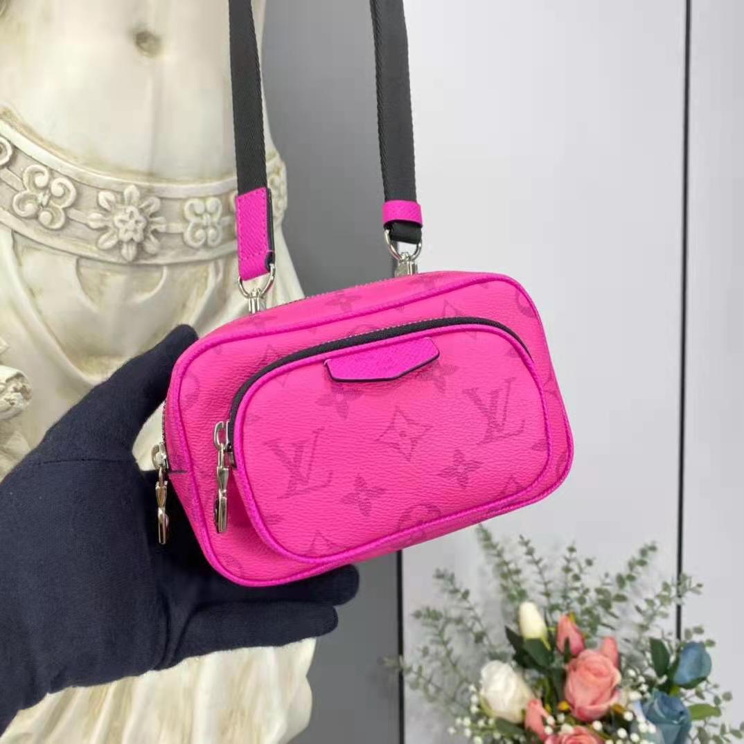 Louis Vuitton Pink Taigarama Monogram Outdoor Pouch - Layaway 30 Days in  2023
