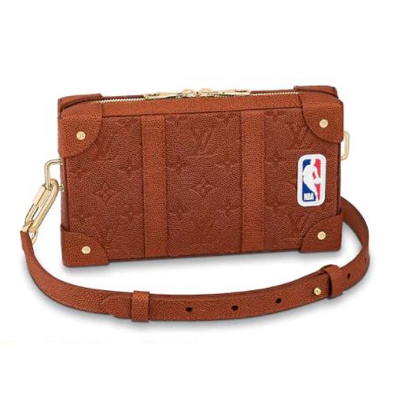Leather small bag Louis Vuitton X NBA Brown in Leather - 32699671