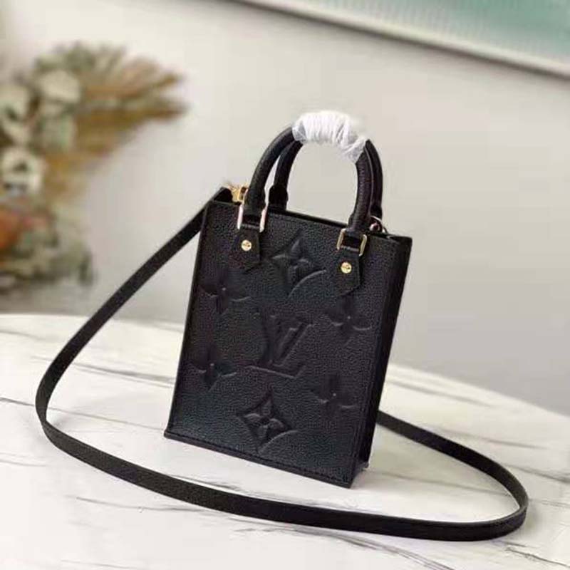 Louis Vuitton Monogram Empreinte Petit Sac Plat - Black Handle Bags,  Handbags - LOU566004