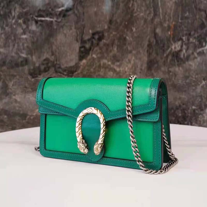 Gucci Dionysus Small Leather Shoulder Bag Emerald
