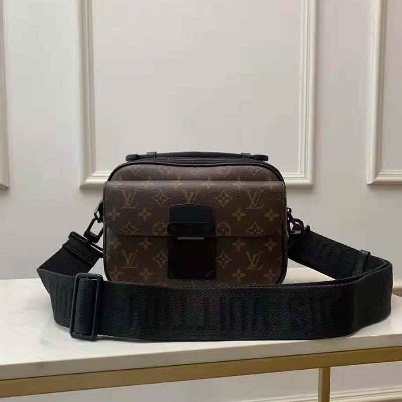 Louis Vuitton Monogram Macassar S Lock Messenger Bag - Brown Waist Bags,  Bags - LOU667282