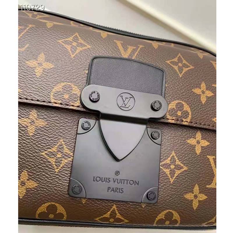 Louis Vuitton Monogram Macassar S Lock Messenger Bag - Brown Waist Bags,  Bags - LOU667282