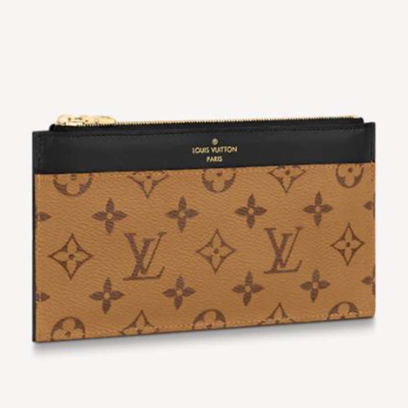 Louis Vuitton LV Women Book Chain Wallet Brown Monogram Reverse Coated  Canvas Cowhide - LULUX