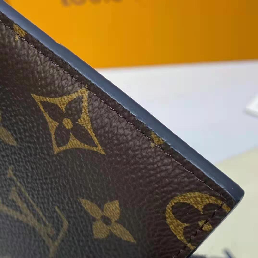 Louis Vuitton Unisex Monogramed Coated Canvas Mini Wallet Brown