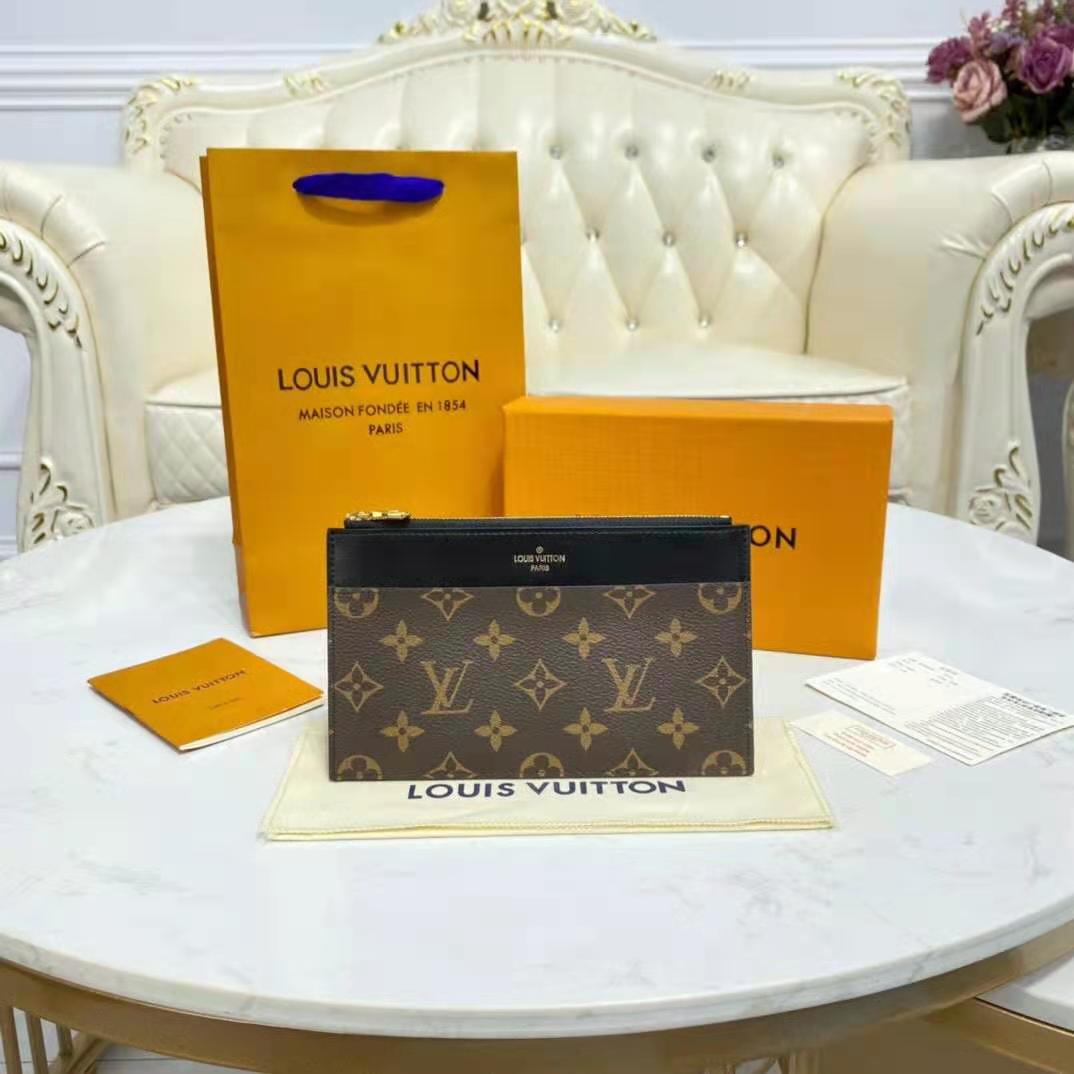 Louis Vuitton LV Monogram Slim Purse - Brown Wallets, Accessories -  LOU785691