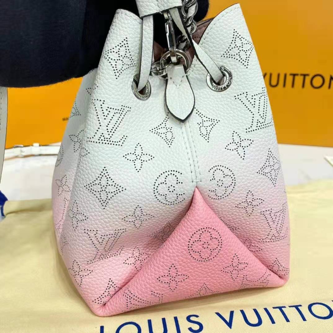 Louis Vuitton, Bags, Louis Vuitton Bella Mahina Calf Leather Magnolia Pink  Bucket Shoulder Bag M5768