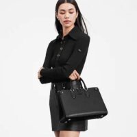 Louis Vuitton LV Women Grenelle Tote MM Bag Black Epi Grained Cowhide Leather