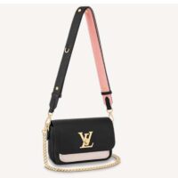 Louis Vuitton LV Women Lockme Tender Black Grained Calf Leather